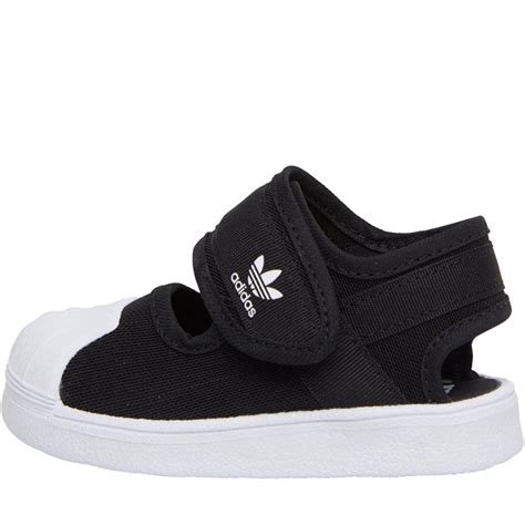 adidas superstar zwart met klitteband|adidas superstar sandalen.